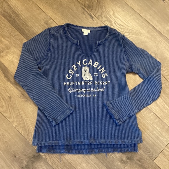 Sundance Cozy Cabin Thermal Tee Size Small P63 - Picture 6 of 7